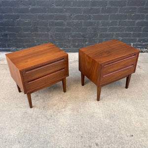 Pair of Mid-Century Modern Walnut Night Stands by American of Martinsville, c.1950’s
