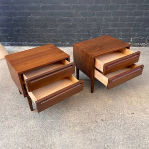 Pair of Mid-Century Modern Walnut Night Stands by American of Martinsville, c.1950’s