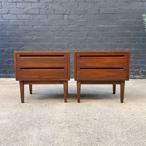 Pair of Mid-Century Modern Walnut Night Stands by American of Martinsville, c.1950’s