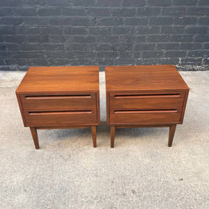 Pair of Mid-Century Modern Walnut Night Stands by American of Martinsville, c.1950’s