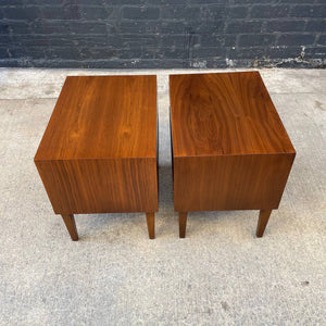 Pair of Mid-Century Modern Walnut Night Stands by American of Martinsville, c.1950’s