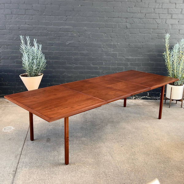 Expanding Mid-Century Modern Walnut Dining Table by Milo Baughman for Directional, c.1950’s