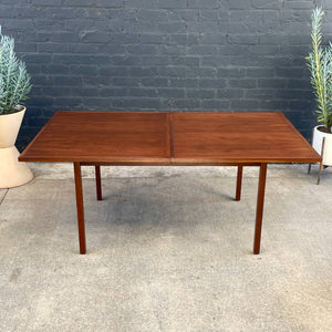 Expanding Mid-Century Modern Walnut Dining Table by Milo Baughman for Directional, c.1950’s