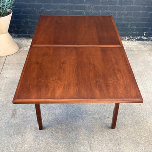 Expanding Mid-Century Modern Walnut Dining Table by Milo Baughman for Directional, c.1950’s