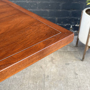 Expanding Mid-Century Modern Walnut Dining Table by Milo Baughman for Directional, c.1950’s