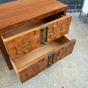 Pair of Mid-Century Modern Brutalist Night Stands, c.1960’s