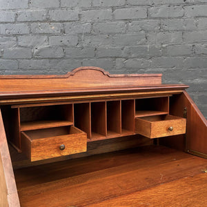 Antique 1930’s Oak Secretary Writing Desk