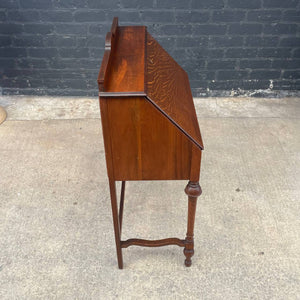 Antique 1930’s Oak Secretary Writing Desk