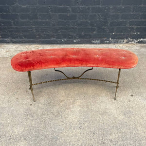 Antique French Art Deco Bench, c.1930’s