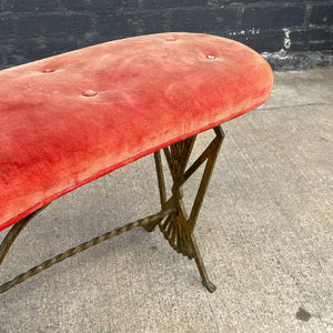 Antique French Art Deco Bench, c.1930’s