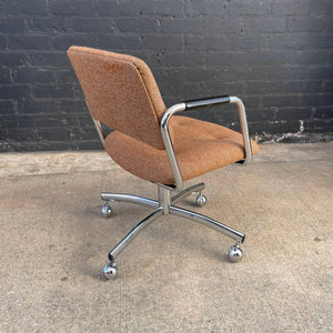 Mid-Century Modern Chrome Office Chair by Steelcase, c.1970’s