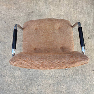 Mid-Century Modern Chrome Office Chair by Steelcase, c.1970’s