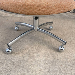 Mid-Century Modern Chrome Office Chair by Steelcase, c.1970’s