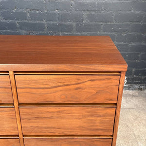 Mid-Century Modern 9-Drawer Walnut Dresser, c.1960’s