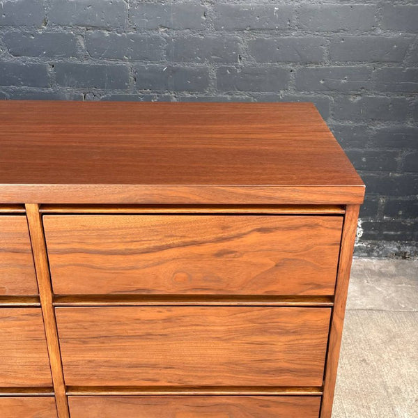 Mid-Century Modern 9-Drawer Walnut Dresser, c.1960’s