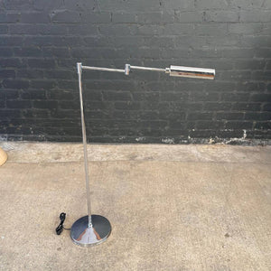 Mid-Century Modern Chrome Swinging Arm Floor Lamp, c.1970’s