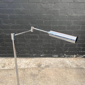 Mid-Century Modern Chrome Swinging Arm Floor Lamp, c.1970’s