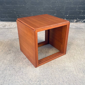 Set of Mid-Century Danish Modern Teak Cube Nesting Tables by Kai Kristiansen, c.1960’s