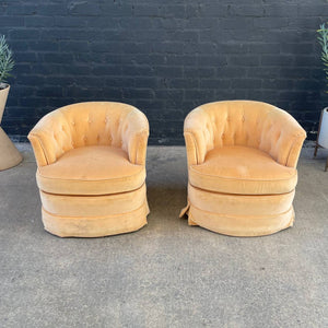Pair of Mid-Century Modern Swivel Club Chairs by Drexel Heritage, 1960’s