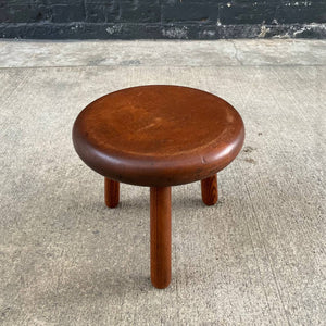 Mid-Century Modern Charlotte Perriand Style Tripod Stool