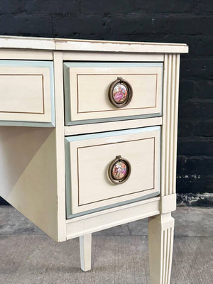 Vintage French Provincial Style Vanity Desk with Mirror, c.1960’s