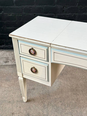 Vintage French Provincial Style Vanity Desk with Mirror, c.1960’s