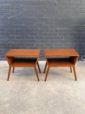 Pair of Mid-Century Modern Bookshelf Side Tables, c.1960’s