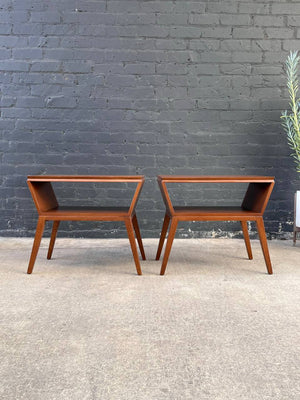 Pair of Mid-Century Modern Bookshelf Side Tables, c.1960’s