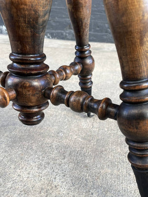 Antique Height Adjustable Piano Stool with Claw Feet, c.1940’s