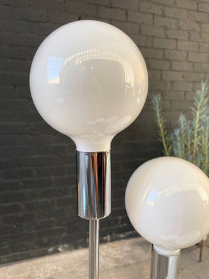 Mid-Century Modern Spiral Orb Chrome Floor Lamp, c.1960’s