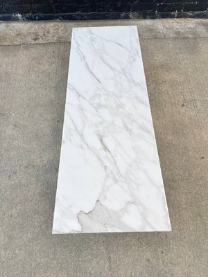 Mid-Century Modern Italian Carrara Marble Top Coffee Table, c.1960’s