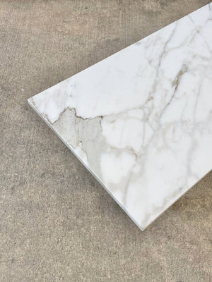 Mid-Century Modern Italian Carrara Marble Top Coffee Table, c.1960’s