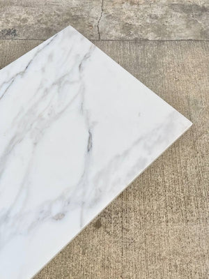 Mid-Century Modern Italian Carrara Marble Top Coffee Table, c.1960’s