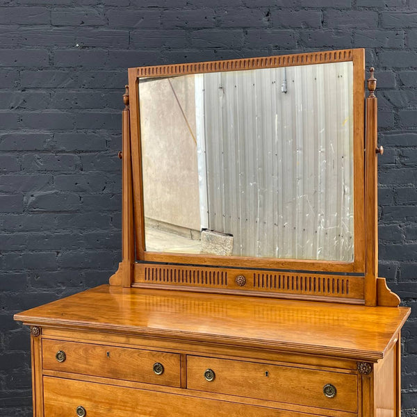 Antique French Provincial Dresser with Mirror, c.1940’s