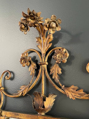 Antique Italian Gilt-Iron Rococo Style Mirror, c.1940’s