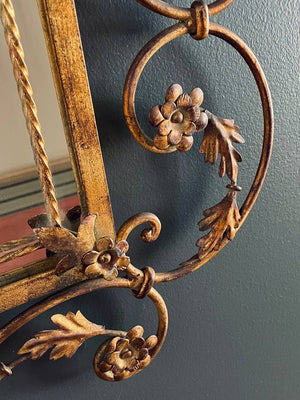 Antique Italian Gilt-Iron Rococo Style Mirror, c.1940’s