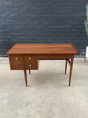 Mid-Century Modern Sculpted Walnut Desk by American of Martinsville, c.1960’s