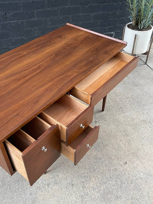 Mid-Century Modern Sculpted Walnut Desk by American of Martinsville, c.1960’s