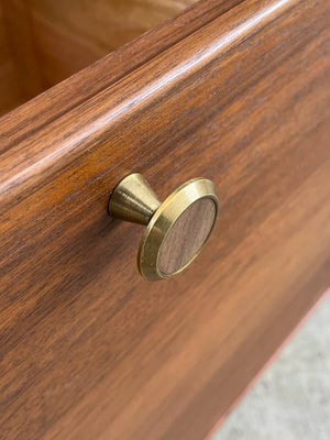 Mid-Century Modern Sculpted Walnut Desk by Kipp Stewart for Drexel, c.1960’s