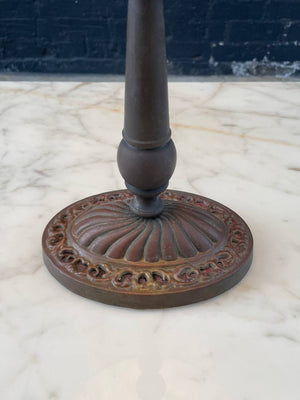 Antique Art Deco Style Table Lamp with Tiffany Style Shade, c.1930’s