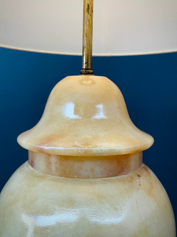 Vintage Hollywood Regency Alabaster Table Lamp, c.1960’s
