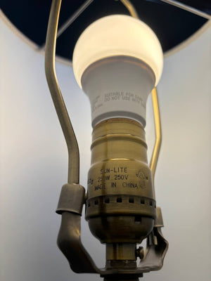 Vintage Hollywood Regency Alabaster Table Lamp, c.1960’s