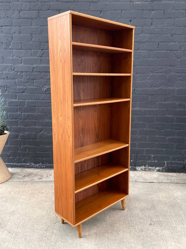 Danish Modern Teak Adjustable Shelf Bookcase, c.1970’s