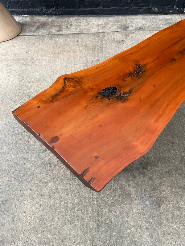 Mid-Century Modern Solid Slab Free-Form Coffee Table, c.1960