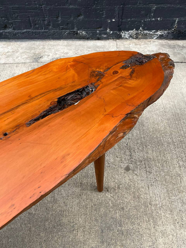 Mid-Century Modern Solid Slab Free-Form Coffee Table, c.1960