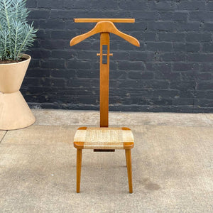 Mid-Century Modern Valet Chair with Rush Chord, c.1960’s