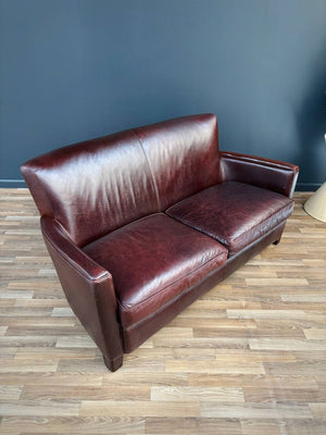 Contemporary Leather Sofa by Crate & Barrel