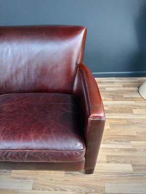 Contemporary Leather Sofa by Crate & Barrel