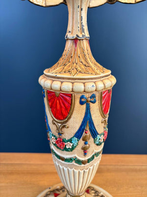 Arts & Crafts Leaded Slag Glass Table Lamp, c.1930’s