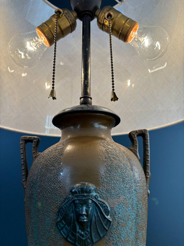 French Neoclassical Urn Shape Table Lamp, c.1940’s